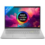 ASUS VivoBook K15 OLED (2021), 15.6" (39.62 cms) FHD OLED, Intel Core i3-1115G4 eleventh Gen, Skinny and Mild Laptop computer (8GB/512GB SSD/Built-in Graphics/Workplace 2021/Home windows 11/Silver/1.8 Kg) K513EA-L313WS