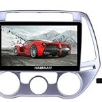 Hamaan Full HD Android 10 Bluetooth Automobile Stereo Multimedia Participant with 2 GB RAM/16 GB ROM/WiFi/GPS/Bluetooth/USB/Steering Wheel Connectivity Helps iOS/Android (Hyundai I20 Digital)